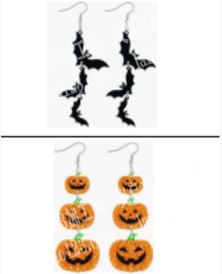 万圣节类耳环订单，寻找专业做耳环成品的工