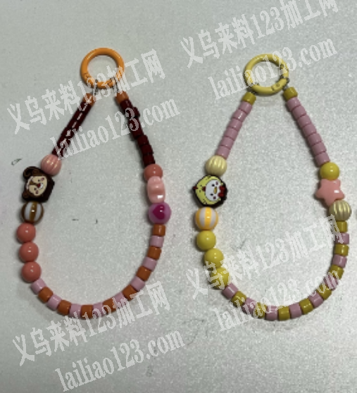 手工串珠手机链成品订单，如图，寻找可以包