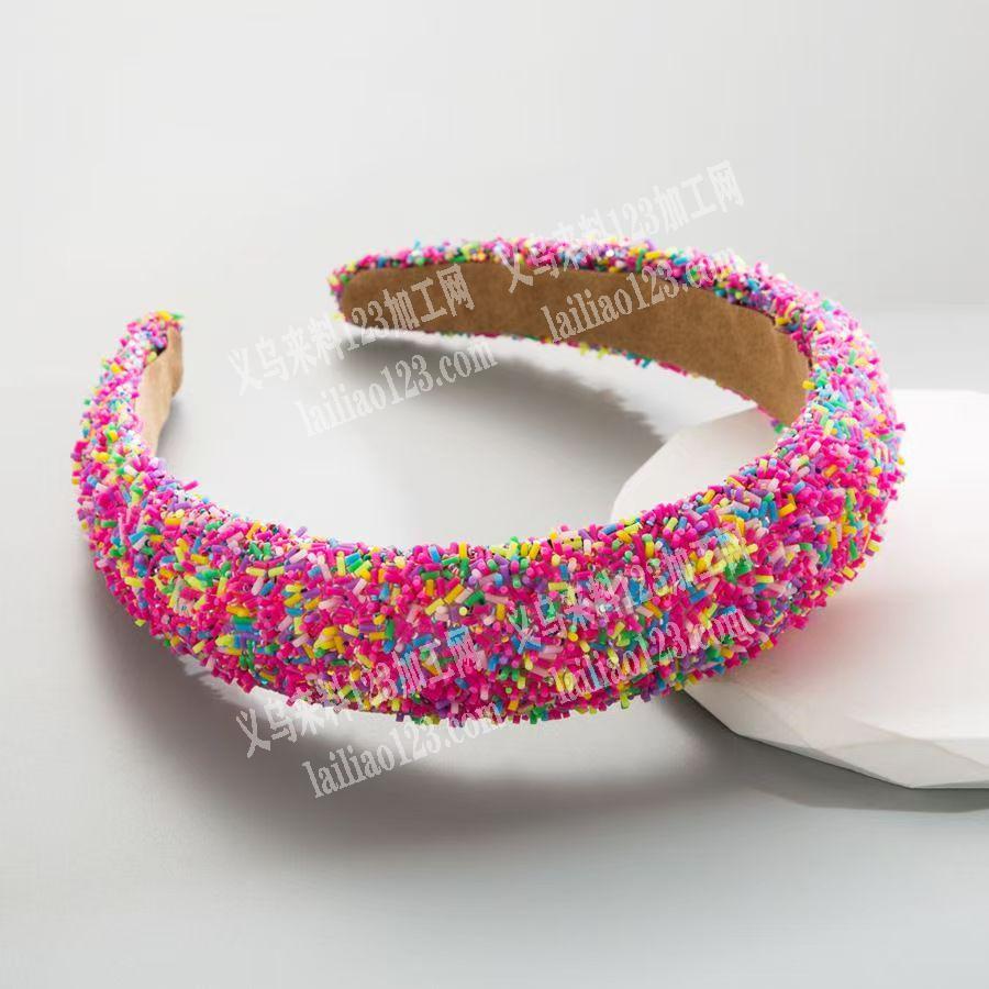 新款海绵时尚宽边头箍成品订单，如图，寻找