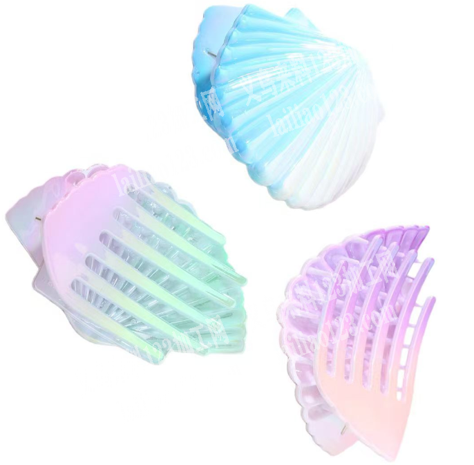 贝壳款式的，新款抓夹发夹订单，如图，这类