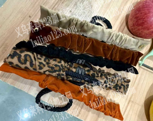 布艺啪啪圈头饰订单，布艺肠圈的皮筋发圈订