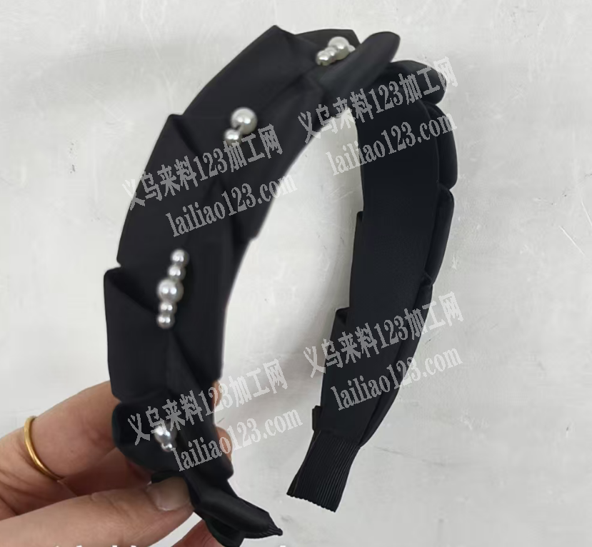 《可发外地做，近点的最佳》如图布艺发箍上