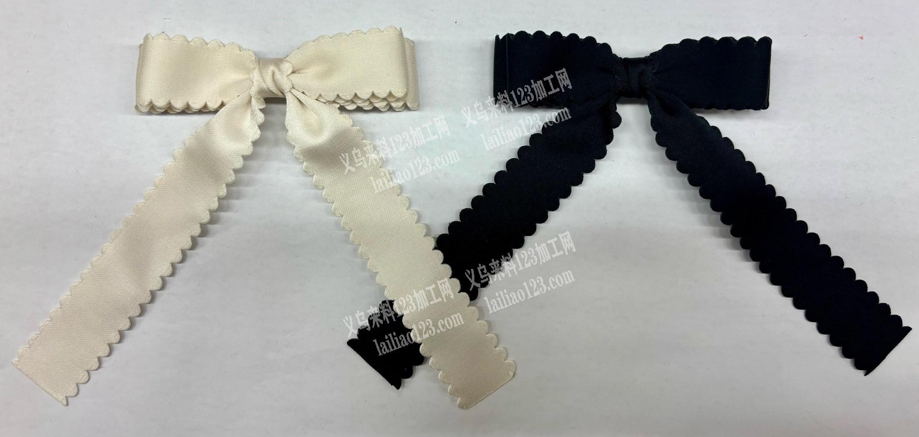 承接各类布艺类蝴蝶结发饰加工。成熟加工厂
