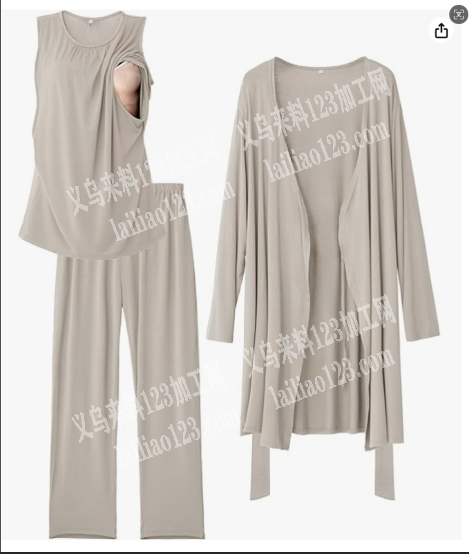 老板委托寻找：外贸人棉睡衣找工厂生产1: