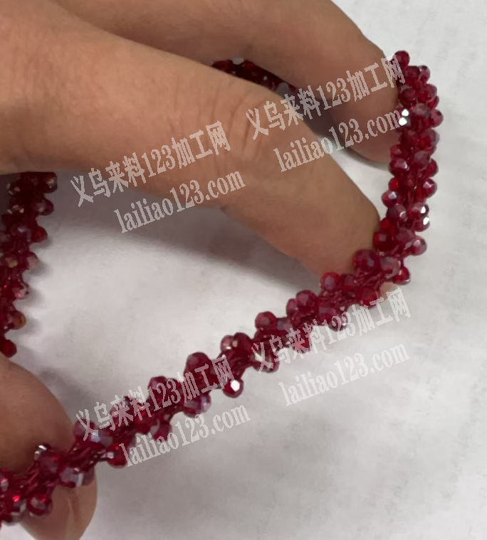 穿珠子钩针编织的手工活，寻找专业会做的手