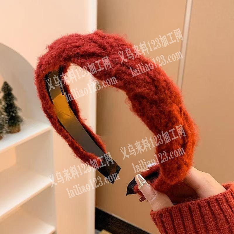 发箍成品订单，附图片毛绒发箍，寻找专业做