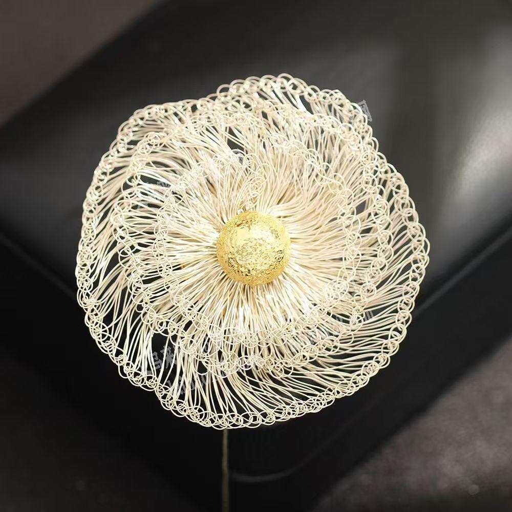 铜丝编织的花朵，外发加工，如图，寻找会做