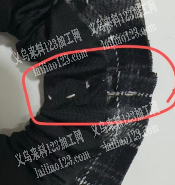 布艺大肠圈接头手工活外发加工，如图，寻找