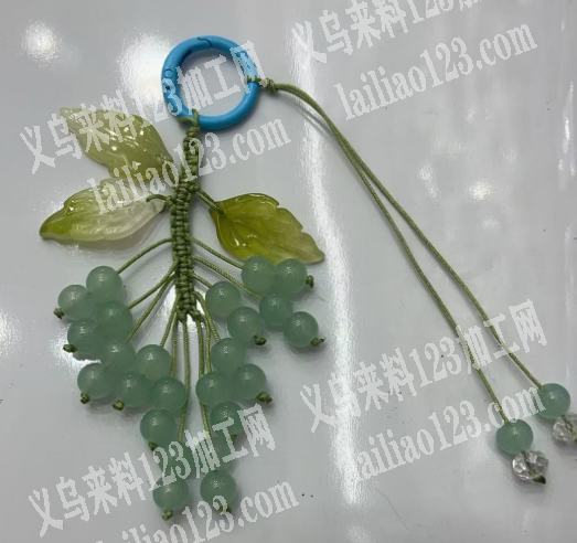 【复杂手工活外发，如图】串珠编织打结的手