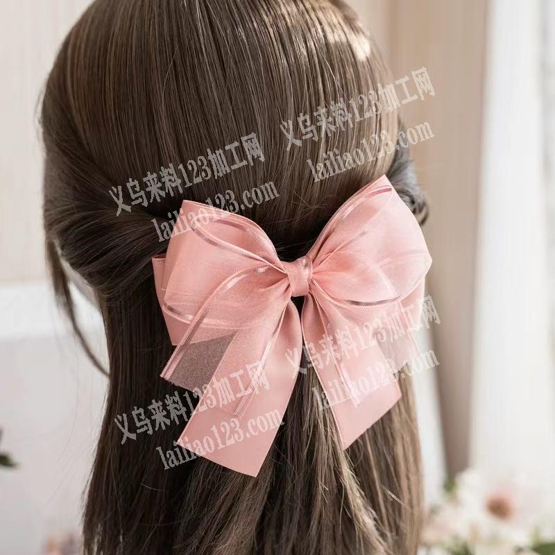 布艺丝带蝴蝶结手工活外发，扎蝴蝶结的手工