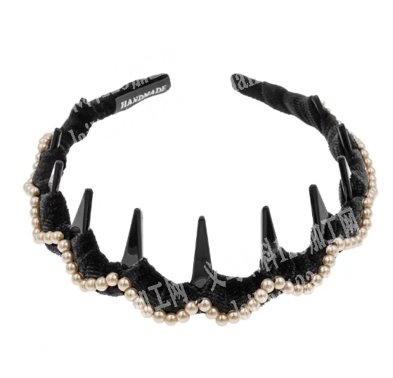 手缝珠子+缠绕发箍的手工活，寻找会做的手