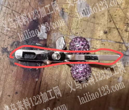 饰品配件【插脚】采购订单，如图，