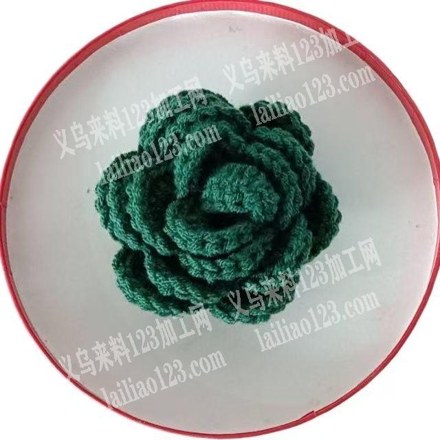 钩针编织做这个毛线花朵，寻找会做的手工工