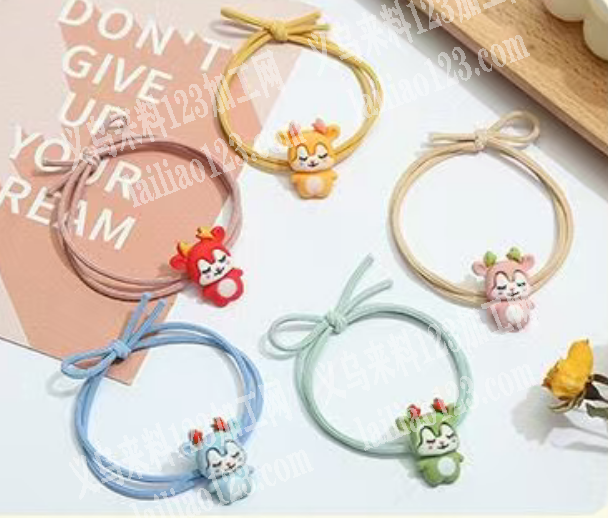 卡通发圈订单，如图，寻找专业做卡通发圈的