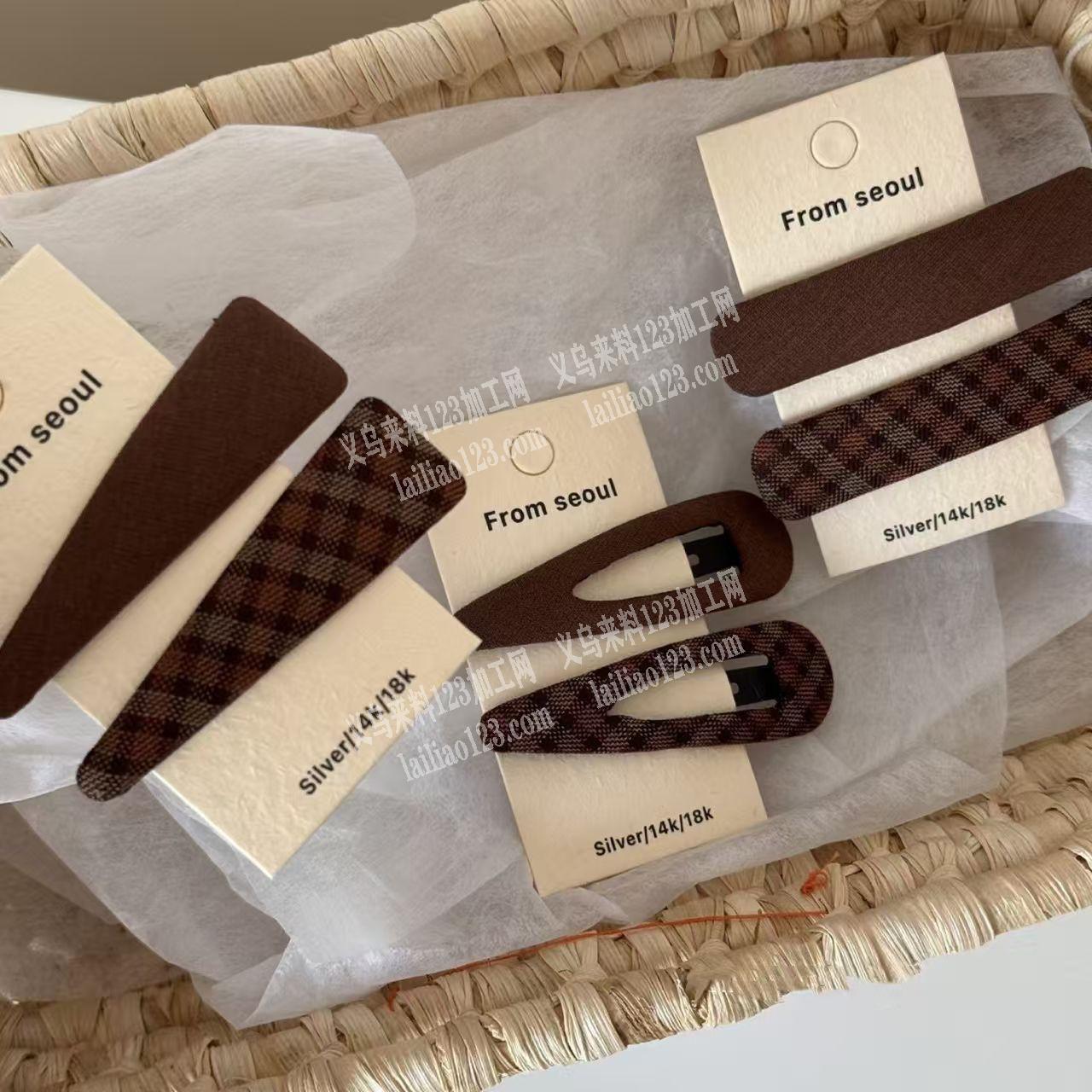 发夹包布手工活外发加工，寻找会做包布发夹