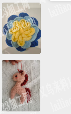 钩针工艺品有订单，寻找能做这种货的加工厂