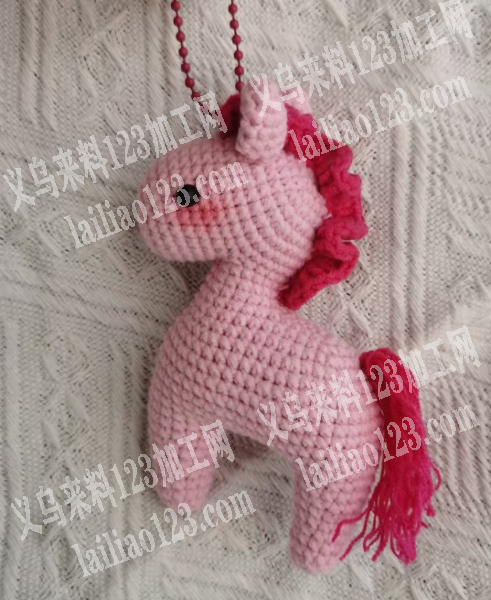 【有订单，手工订单】毛线钩针编织做小马挂
