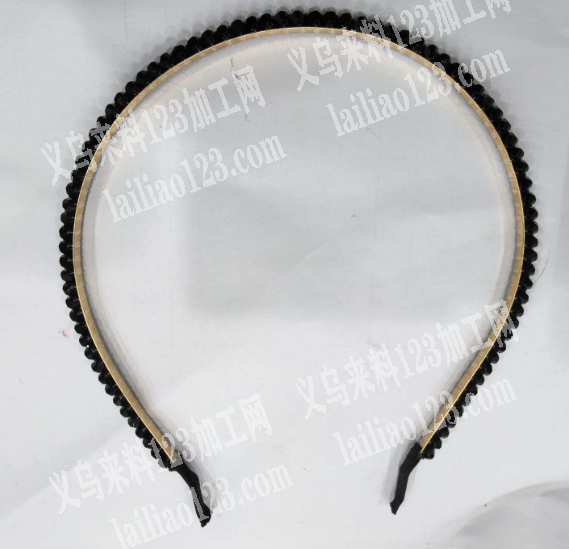 穿珠子缠绕发箍的手工活外发。寻找手工活加