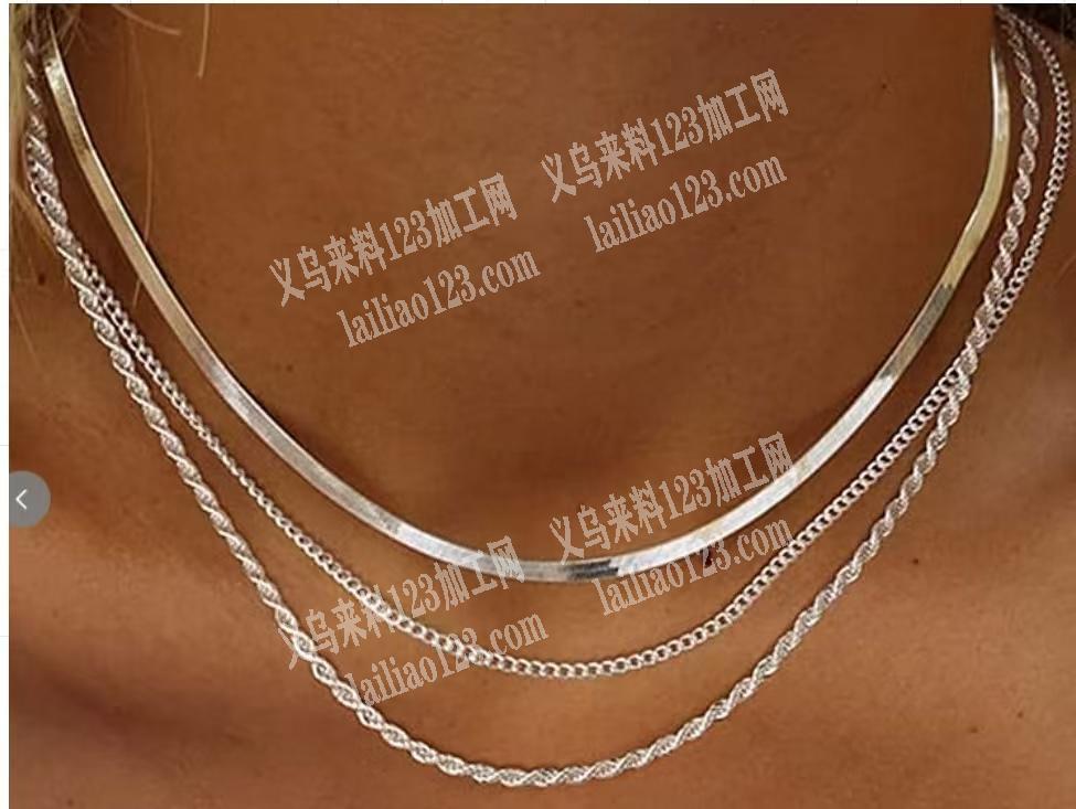 公司如图，这种项链成品订单，寻找专业做项