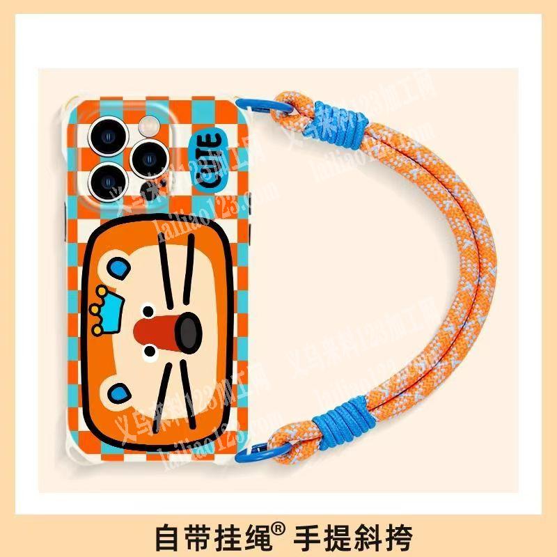 手工手机挂绳编成成品订单，手工编绳成品订