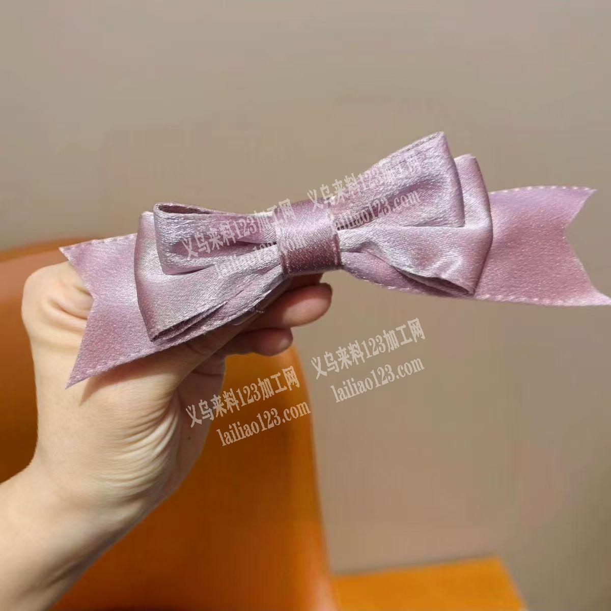 打蝴蝶结的手工活外发，如图，寻找做打结做