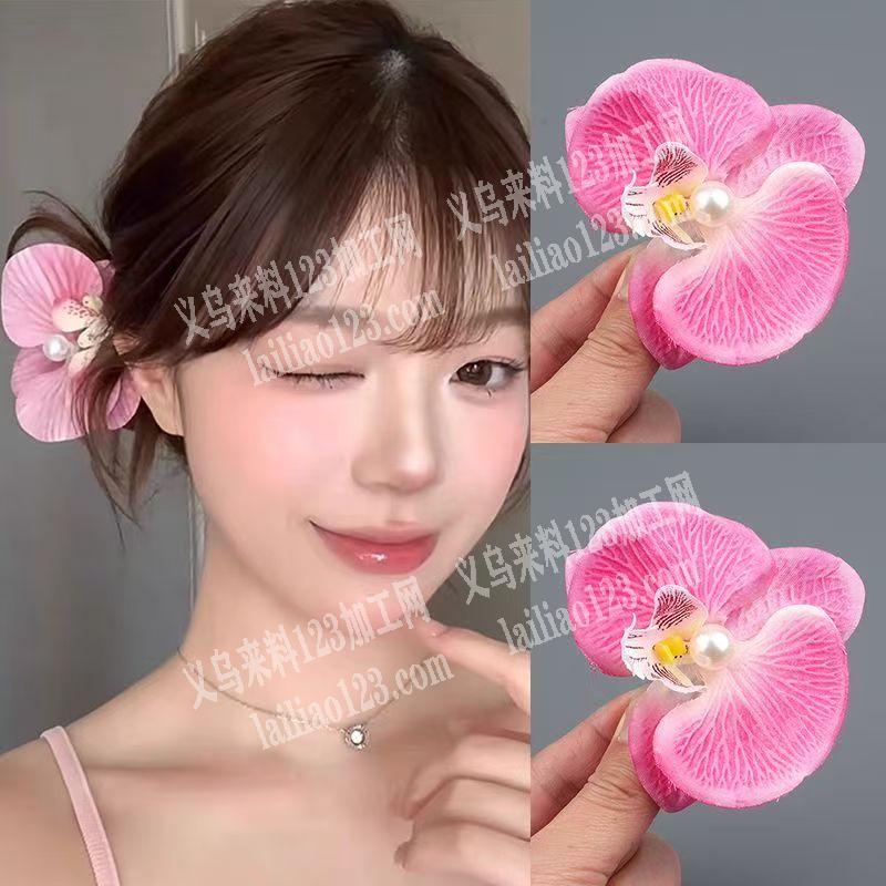 15万蝴蝶兰仿真花发夹订单，如图，寻找成