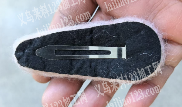 毛绒包布贴布发夹订单，成品订单，寻找专业
