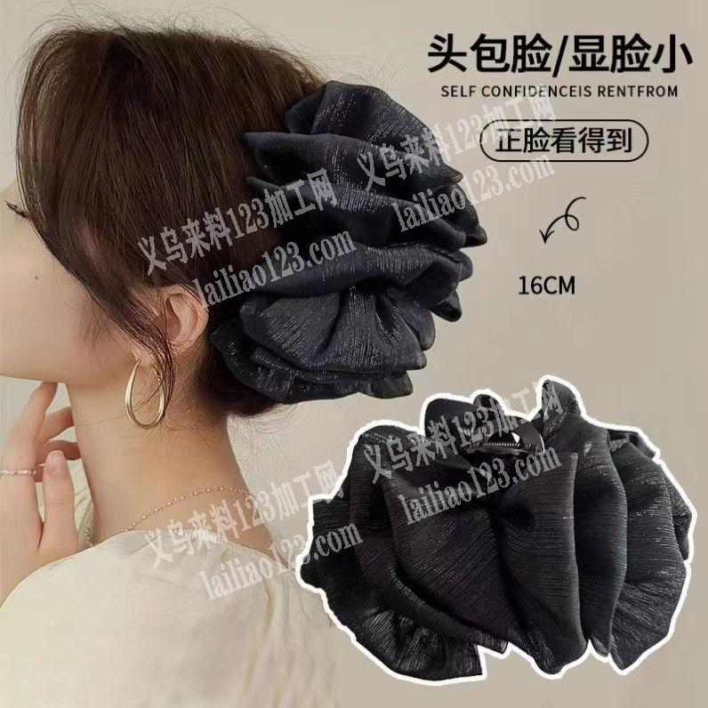 布艺头饰成品订单外发，如图，云朵抓夹订单