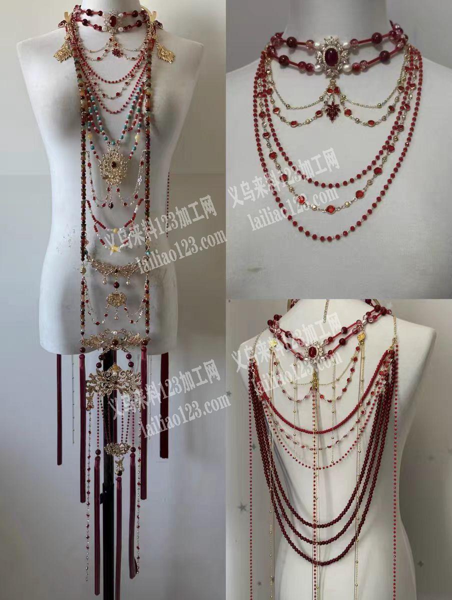 饰品穿珠子挂圈挂配件的手工活外发加工，如