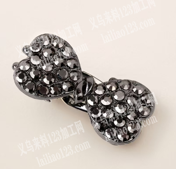 合金蝴蝶结发夹订单，如图，寻找工厂，有订