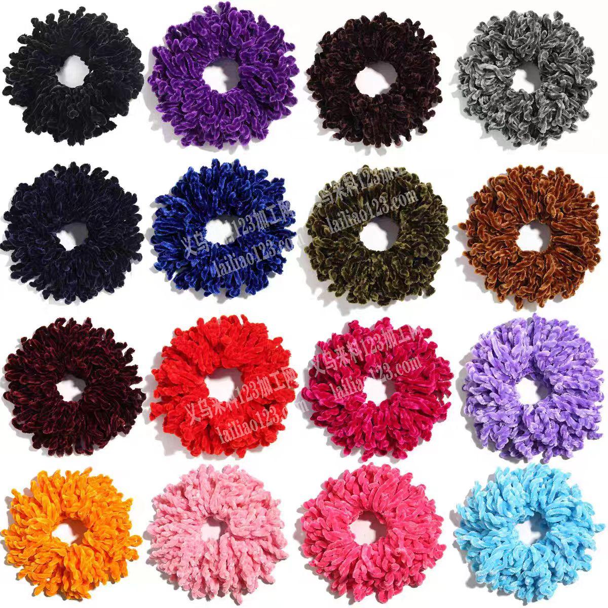 金丝绒发圈订单，如图，寻找发圈工厂，请联