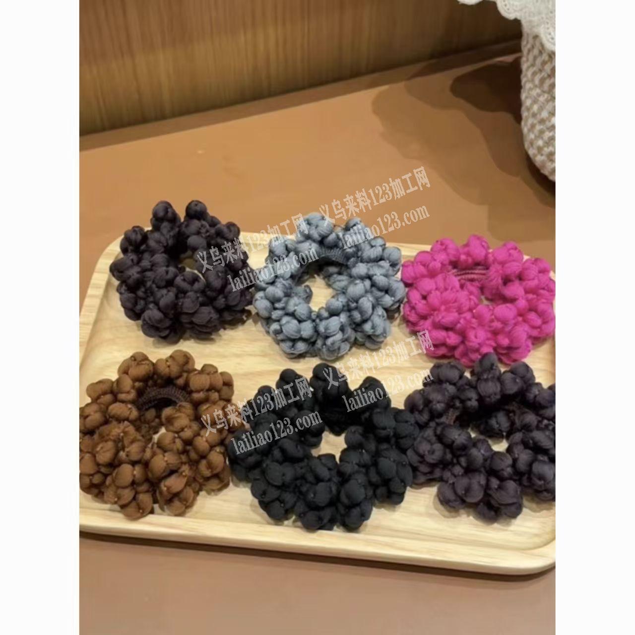 编织发绳头饰发圈订单，如图，寻找成品工厂