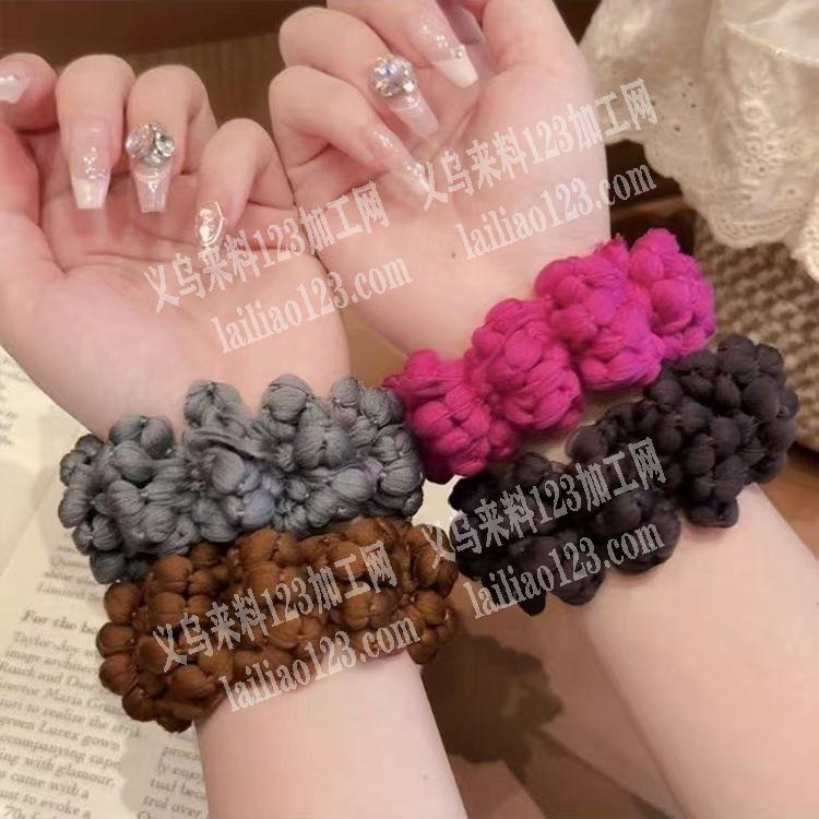 编织发绳头饰发圈订单，如图，寻找成品工厂