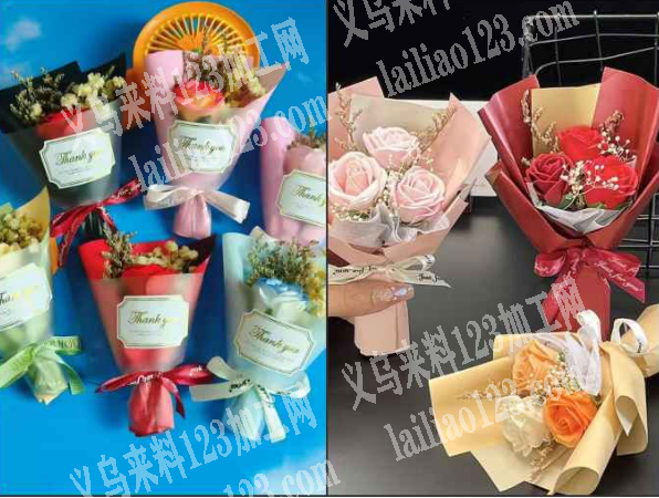 大量手工扎花花束订单，如图，寻找工厂，请