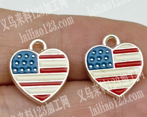 【翻砂外发】这个合金的爱心头配件，以合金