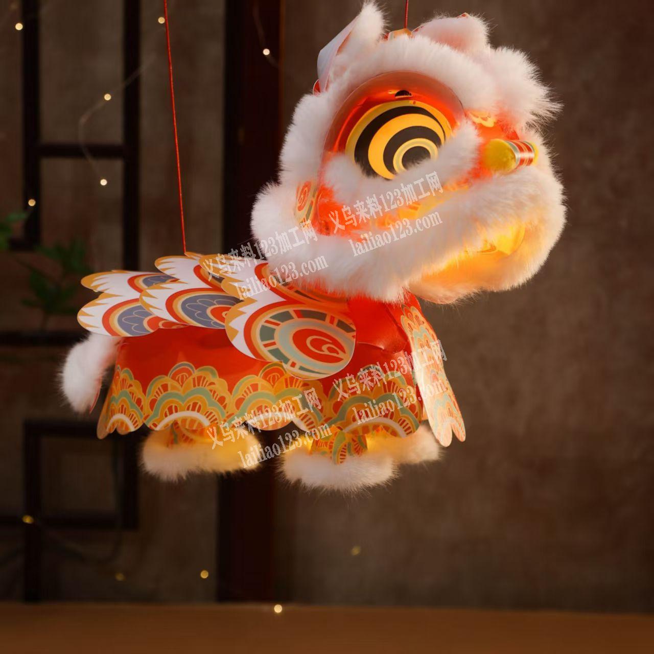 如图，醒狮灯笼订单，寻找源头工厂，，求购