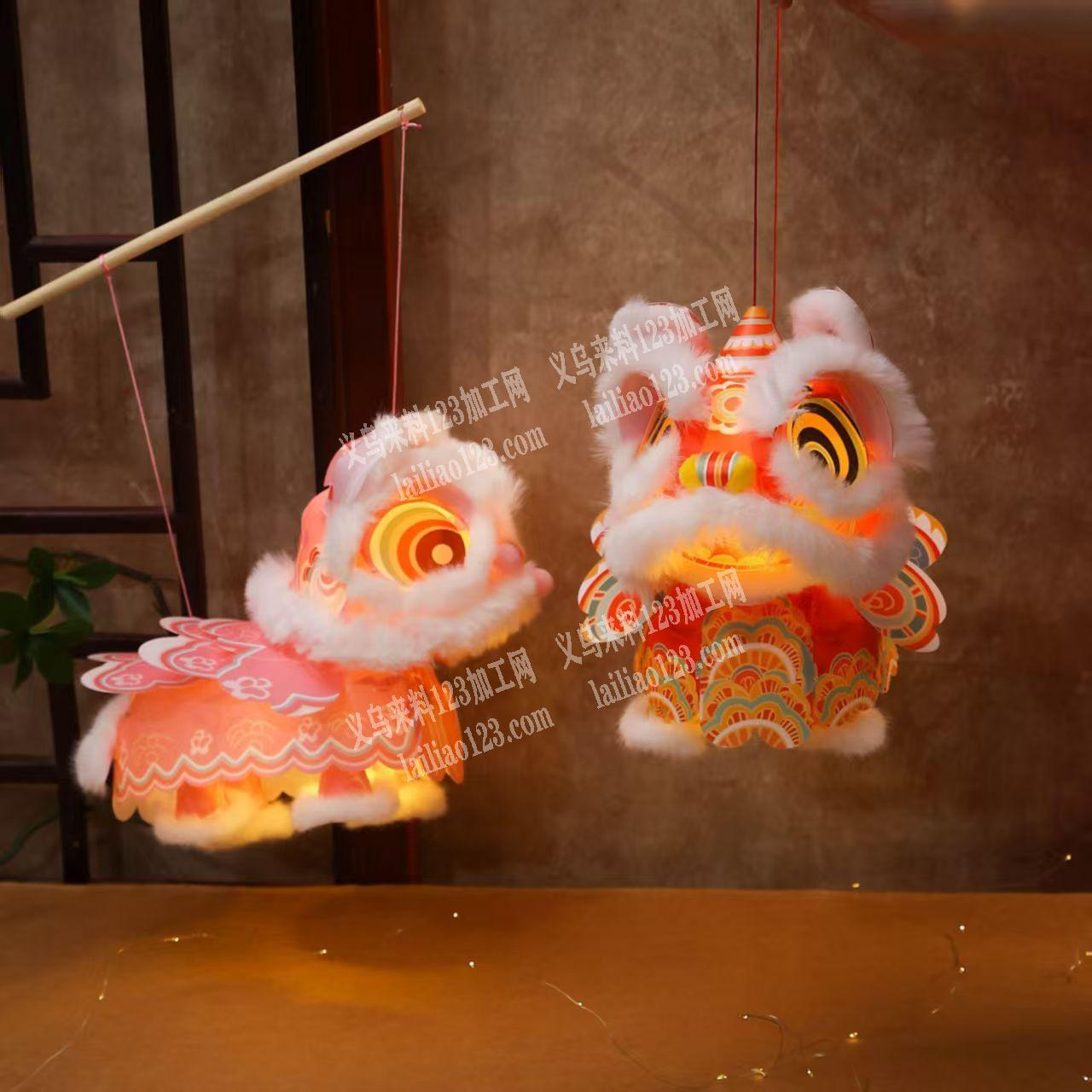 找醒狮灯笼源头工厂，成品订单。，微信详谈