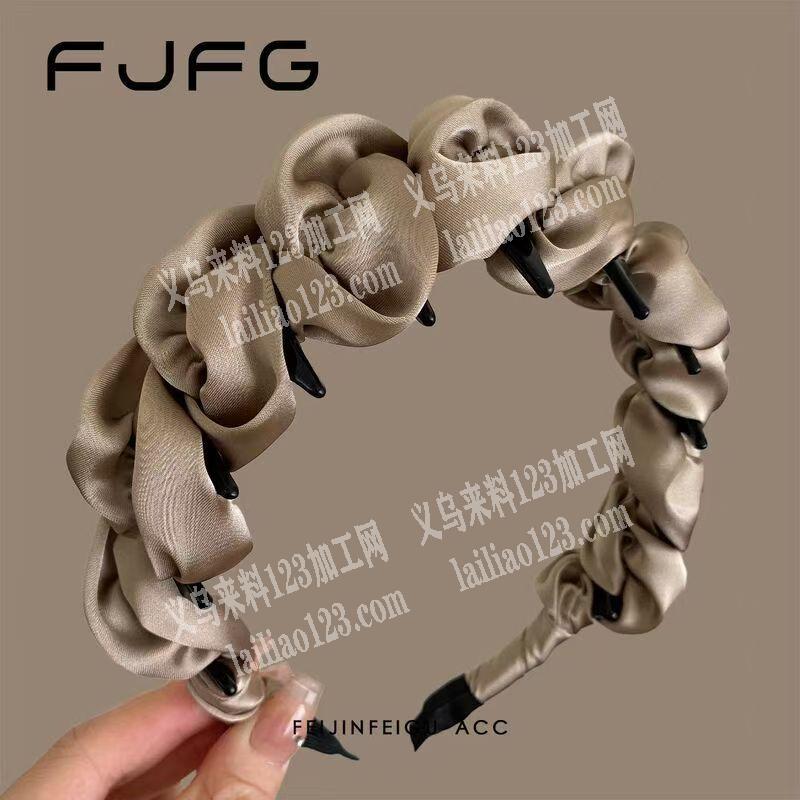 大量花边布艺发箍成品订单，如图，寻找专业