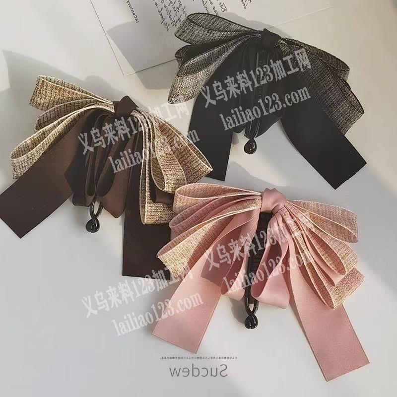 如图，这种布艺蝴蝶结的手工活外发加工，寻