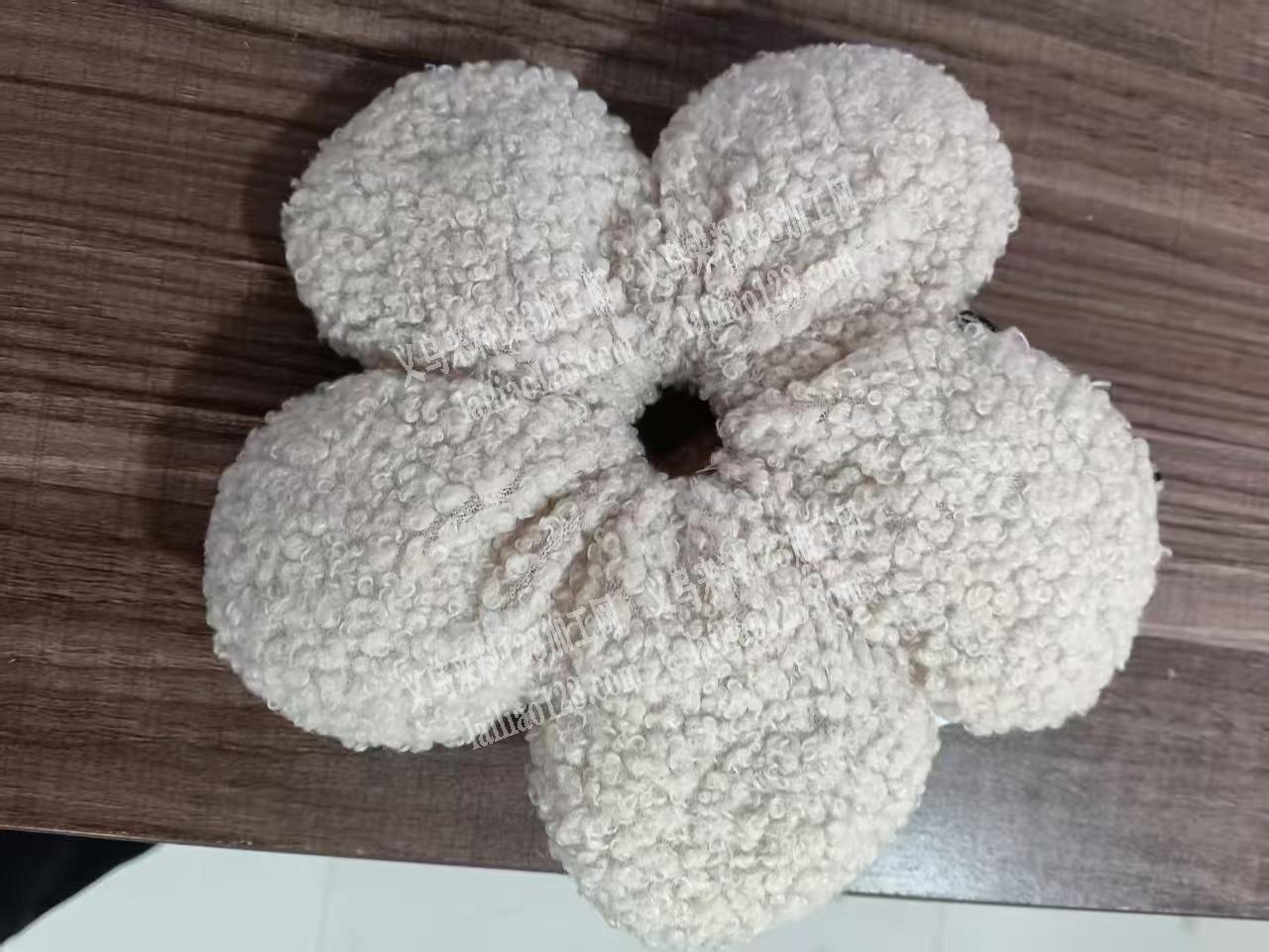 绒毛绒五瓣花发圈成品订单，寻找专业做这个