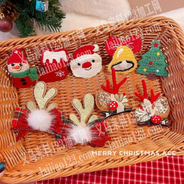 大量这种圣诞系列的发夹订单，寻找源头工厂