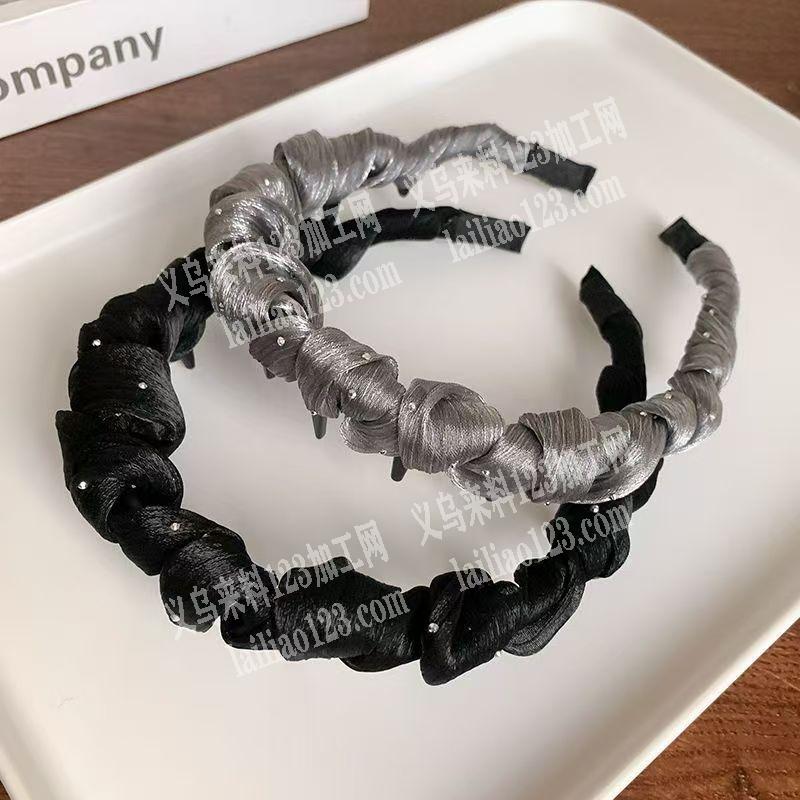 发箍绕布条的手工活外发加工，寻找专业做发