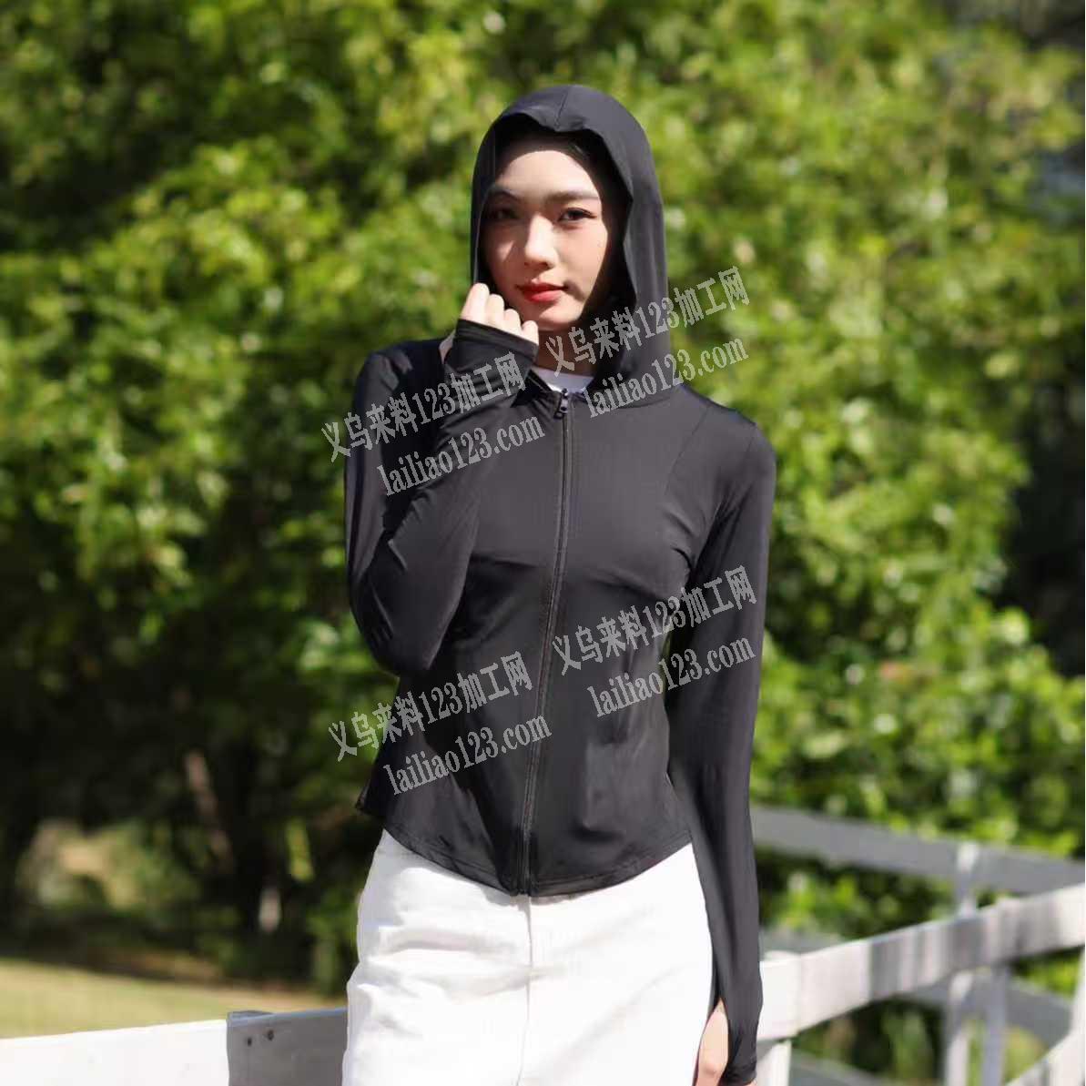 这种防晒衣连帽的有订单要做，现在专业做防