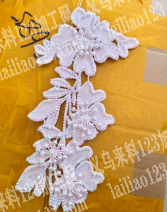 布艺花边上面点钻外发加工，寻找点钻的加工