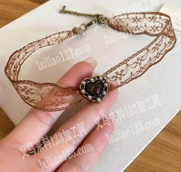 采购如图纽扣珠项链，如图，