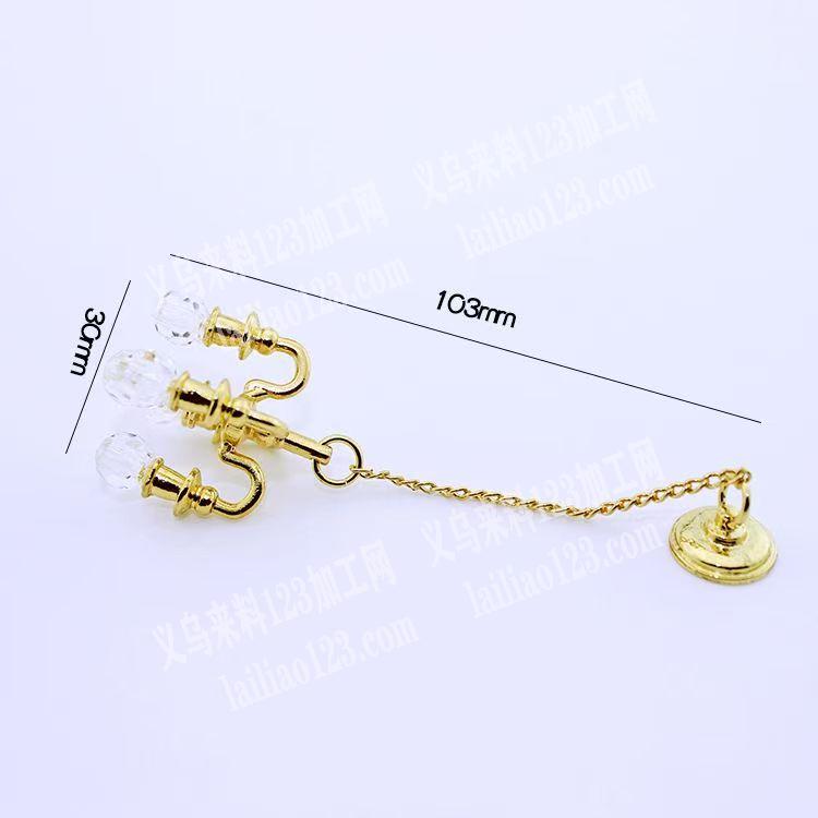 装饰品挂圈的手工活外发，如图，微缩欧式宫