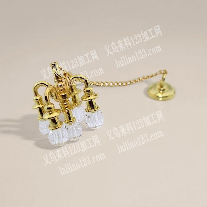 装饰品挂圈的手工活外发，如图，微缩欧式宫