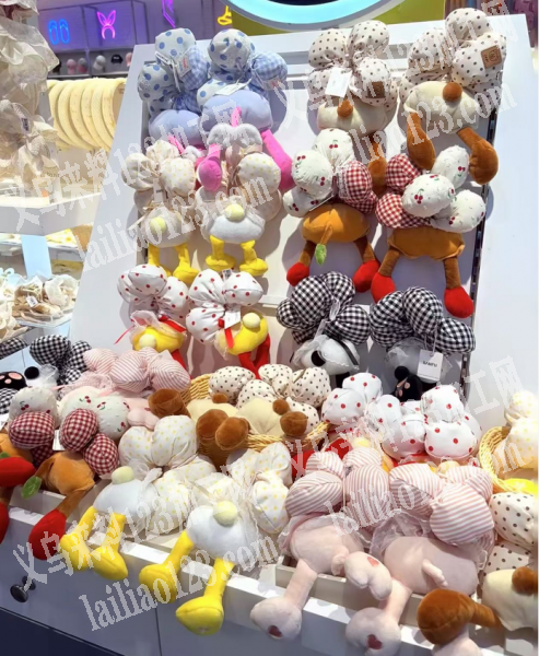 商贸城米奇毛绒玩具娃娃发圈成品订单，如图