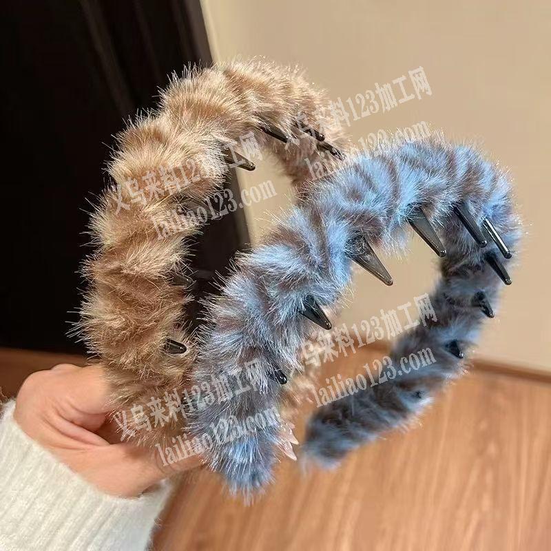 大量这个毛绒缠绕发箍成品订单，寻找成品工