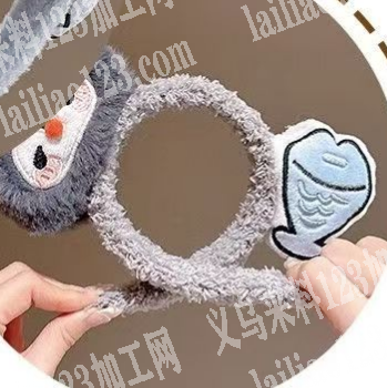 毛绒发箍成品订单。寻找专业做毛绒发箍的工